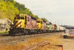 Westbound turn comes out of the yard